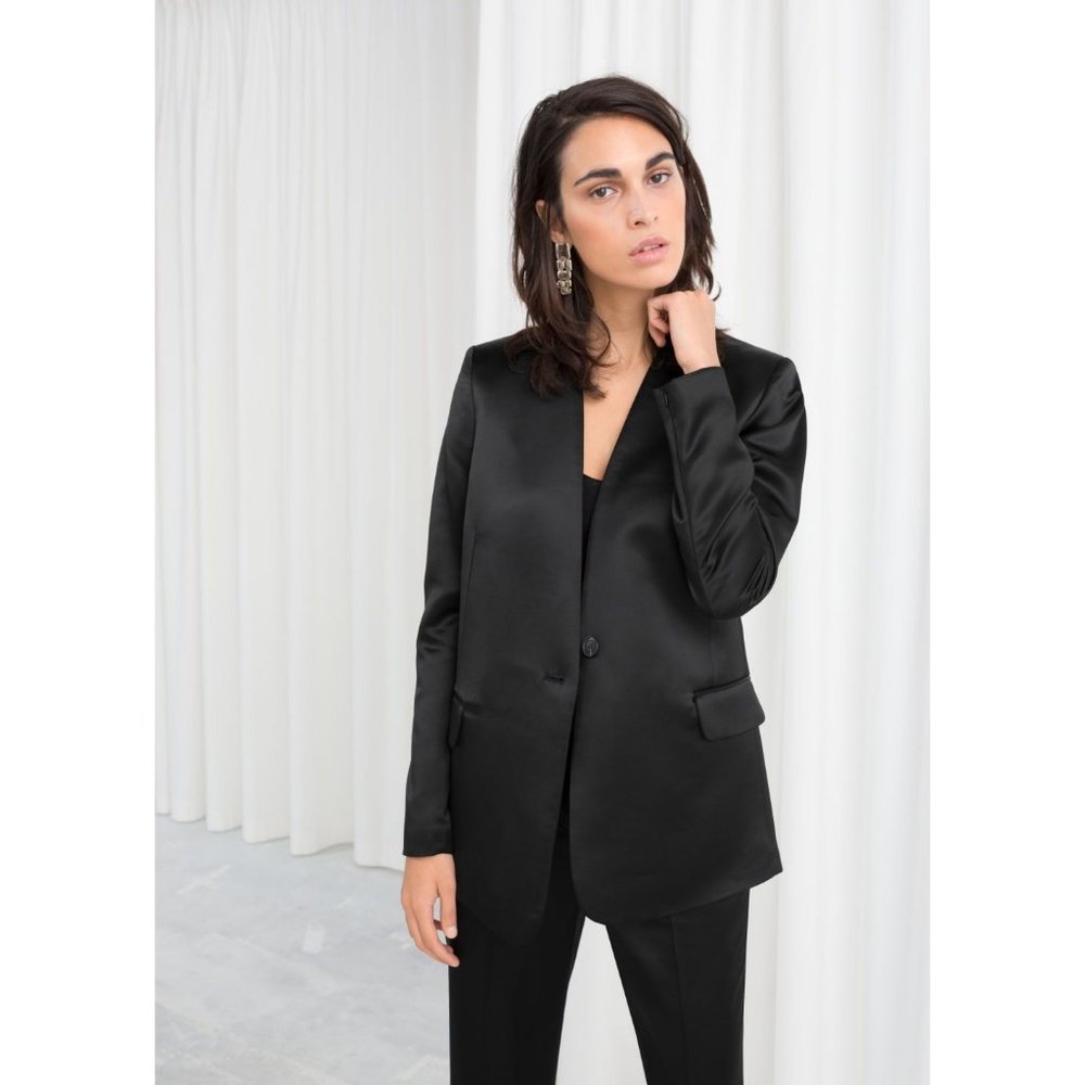 Stockholm Atelier Sleep Shirt Womens 0 Black Button Front Long Sleeve Lounge